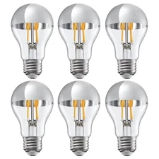 6 Pack A19 LED Dimmable Light Bulb, 4.5W=40W, E26 Base, 2700K Soft White