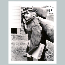 #0258 P -8X10 Elvis Army Bag Glossy Photo Fast-Secure Shipping