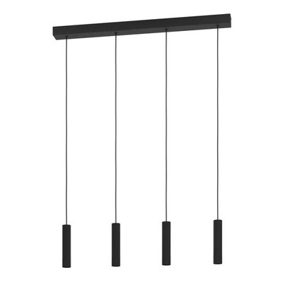 Leuchter Linear A Hängend Modern Design Schwarz LED gl1858