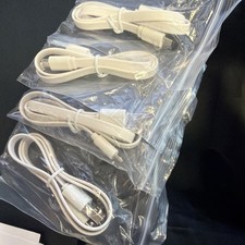1.5ft White USB-A 2.0 to Micro USB Cable Data Sync Charger  4pieces 