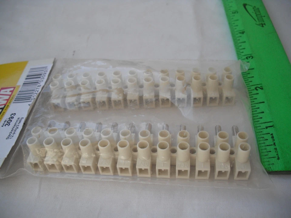 Brawa 3093 Plug Terminal Strip, White, 12 Pole, 2 Piece - Image 4 of 4