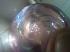Unusual Art Glass Studio Glass Threaded Aurene Cabinet Vase With Stamped Pontil  — photo 4