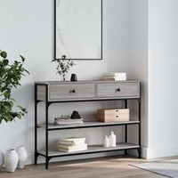 Konsolentisch Grau Sonoma 100X25X75 Cm Holzwerkstoff