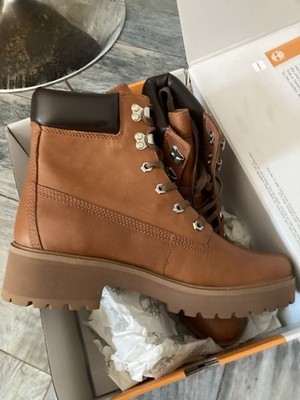 Timberland Men s Brown Leather Hiker Boots Lace-Up Ankle Round Toe US 10 M