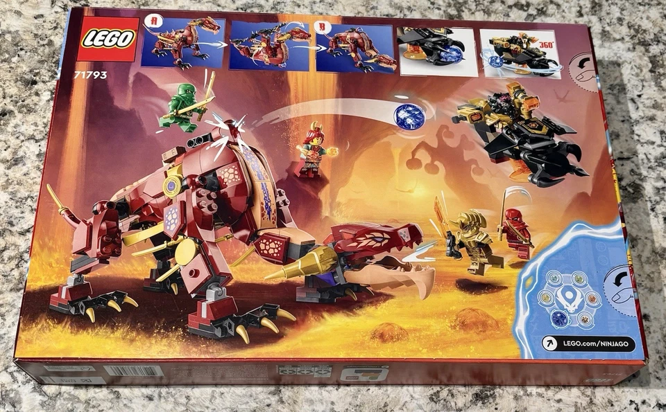 Lego Ninjago Dragons Rising Heatwave Transforming Lava Dragon (71793) Free Ship. - Image 2 of 4