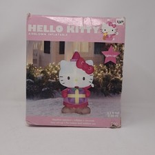 Hello Kitty Airblown Inflatable 3 Ft Christmas LED Lighted Gemmy 2012 Rare