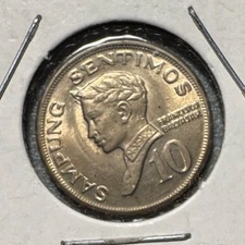 1972 Philippines 10 Sentimos coin - Excellent condition