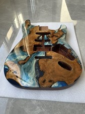 AAAAA unique mahogany electric guitar body surface and epoxy resin luster