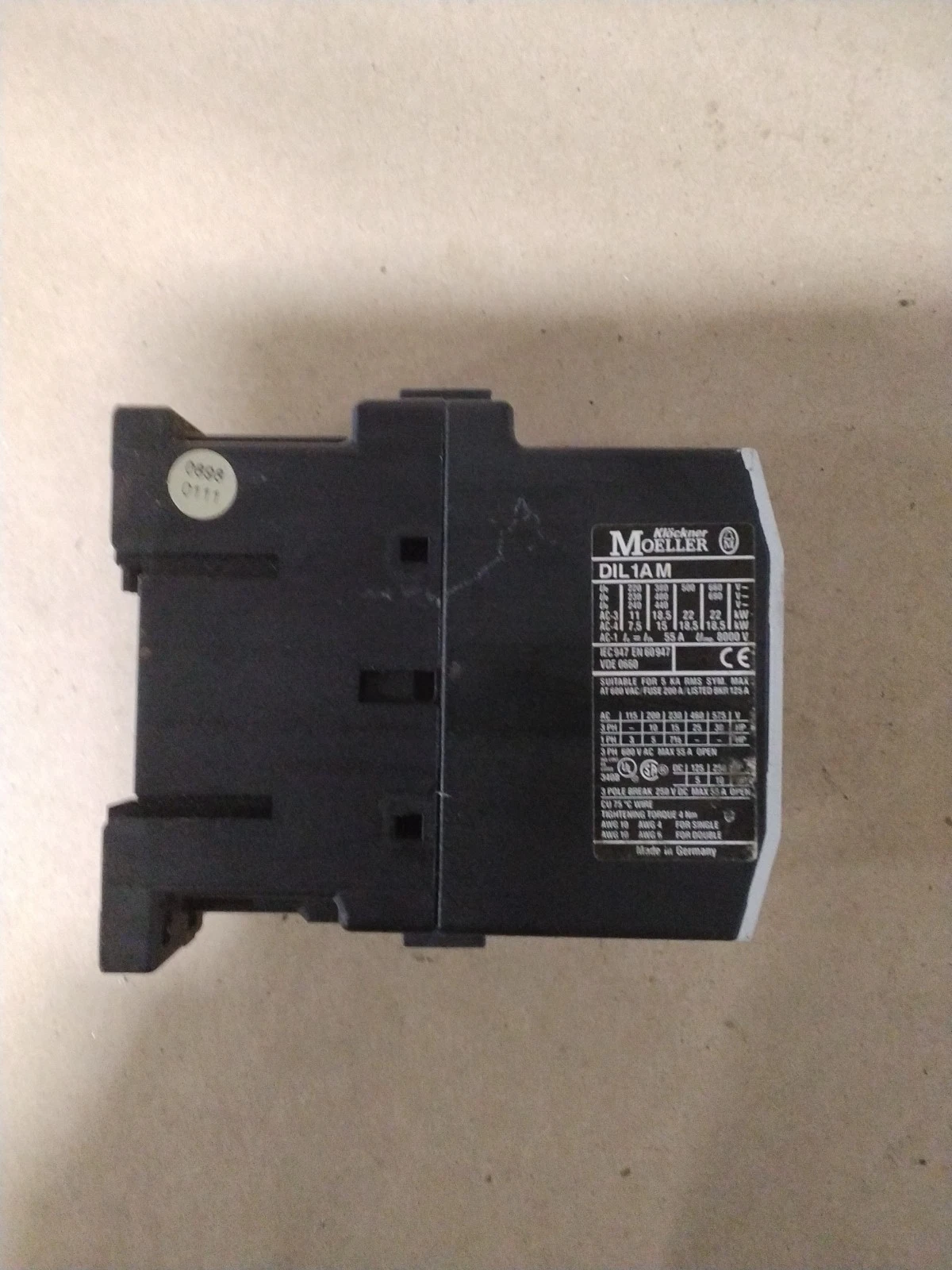 MOELLER DIL 1AM CONTACTOR - thumbnail 3