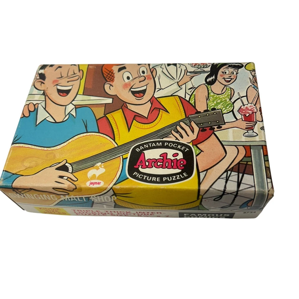 Bantam Pocket Archie Triple-Thick Interlocking Picture Puzzle Game Size 5 1/8x7" - Image 2 of 4