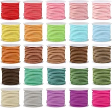 DIY Leather String - 25 Rolls for Necklaces, Bracelets, and More