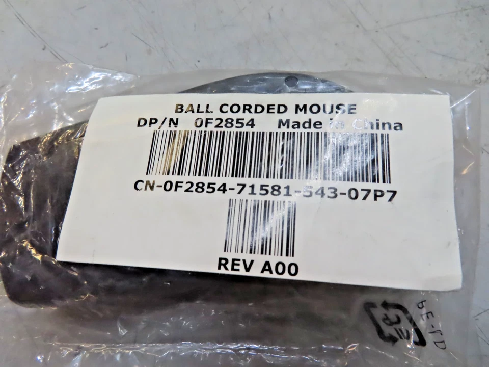 Dell Ball Corded Mouse MO71KC PS/2 Connection For Green Port 0F2854. Free Ship - Image 2 of 2