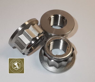 M10 x 1,0 Titan Grade 5 12 Punkt Bi Sechskant Flanschmuttern