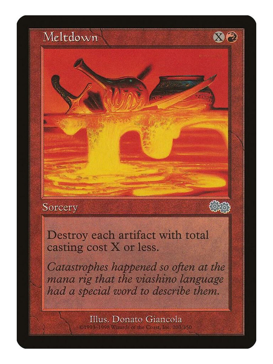 Meltdown MTG Urza's Saga Uncommon LP Lightly Played Single Card