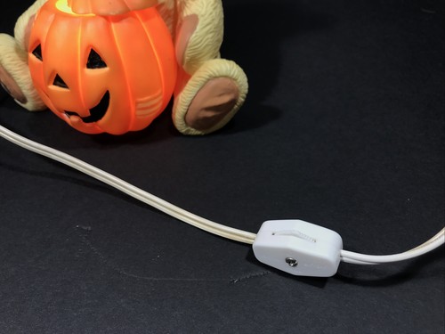 Cherished Teddies Bear Pumpkin Nightlight Halloween Blow Mold 617199 Vtg - 第 5/18 張圖片