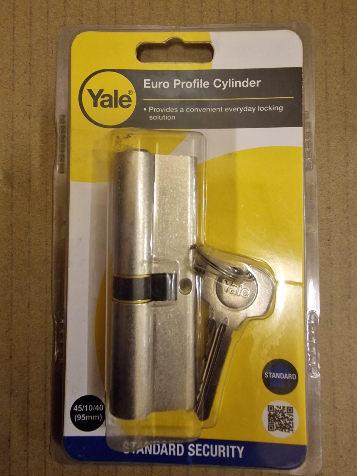 Yale Euro Profile Cylinder (45/10/40)