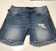 Rock Republic Bumpershoot Distressed Cutoff Jean Shorts Size 2 Festival Boho