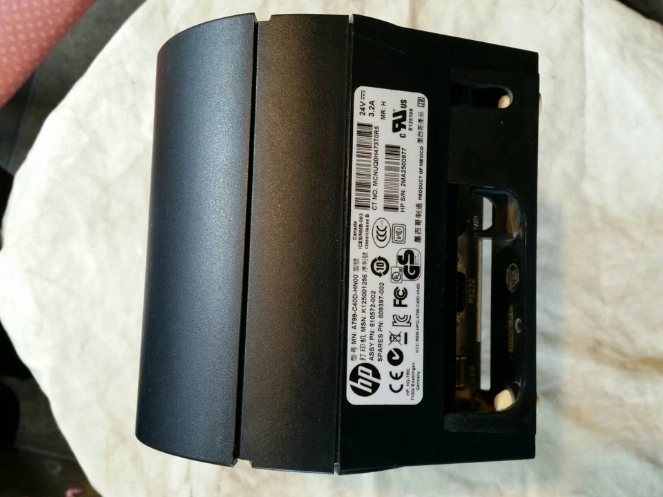 HP Dual Serial USB Thermal Receipt Printer 610572-002 609397-002 b W/O PSU - Image 2 of 3