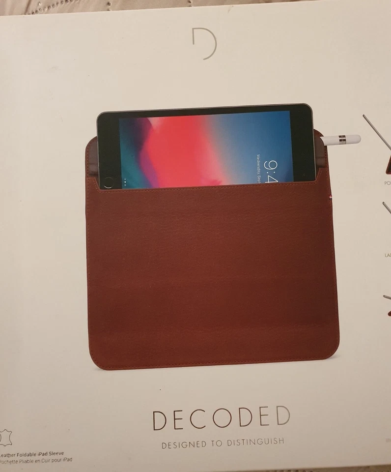 DECODED Leder Tablethülle iPad Hülle Apple iPad Mini 5th Gen iPad Mini 4 5th GEN