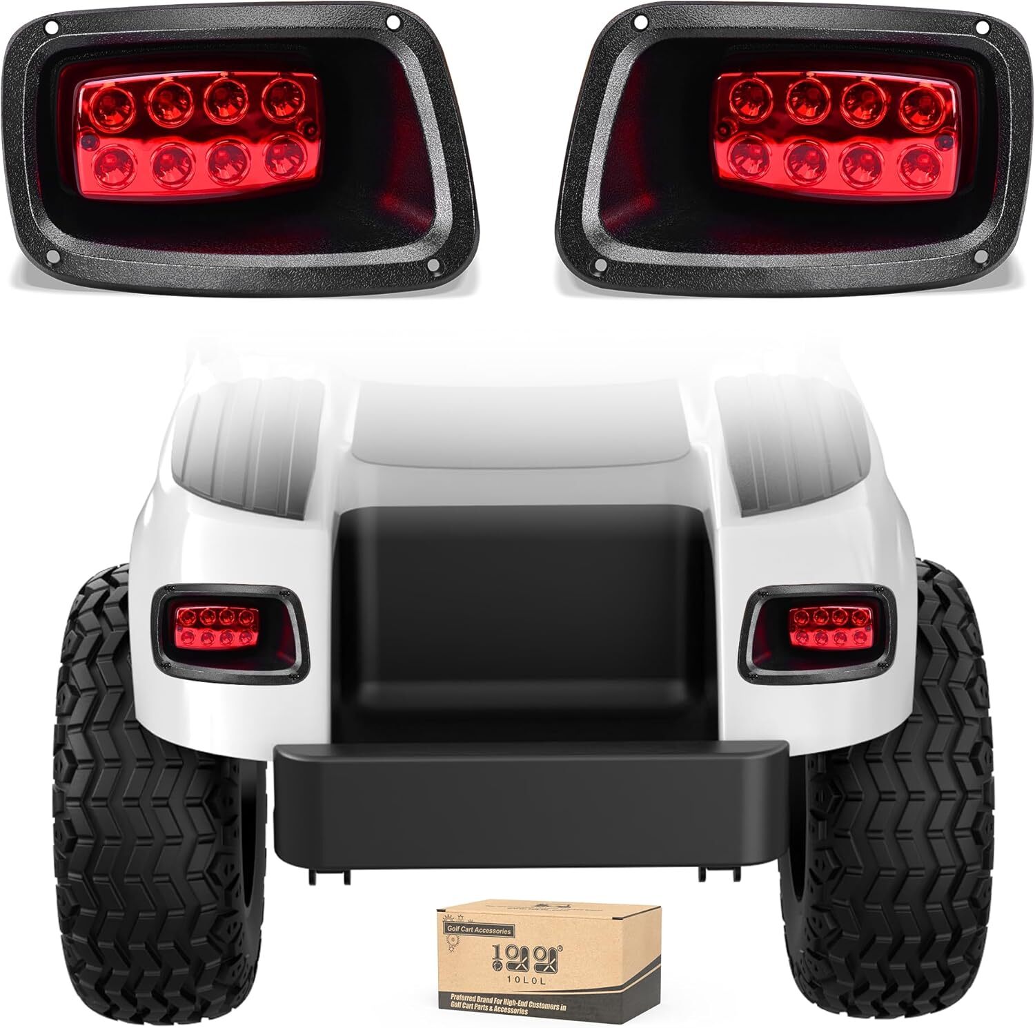 Golf Cart LED Taillight Kit for EZGO TXT 1996-2013, 12V Golf
