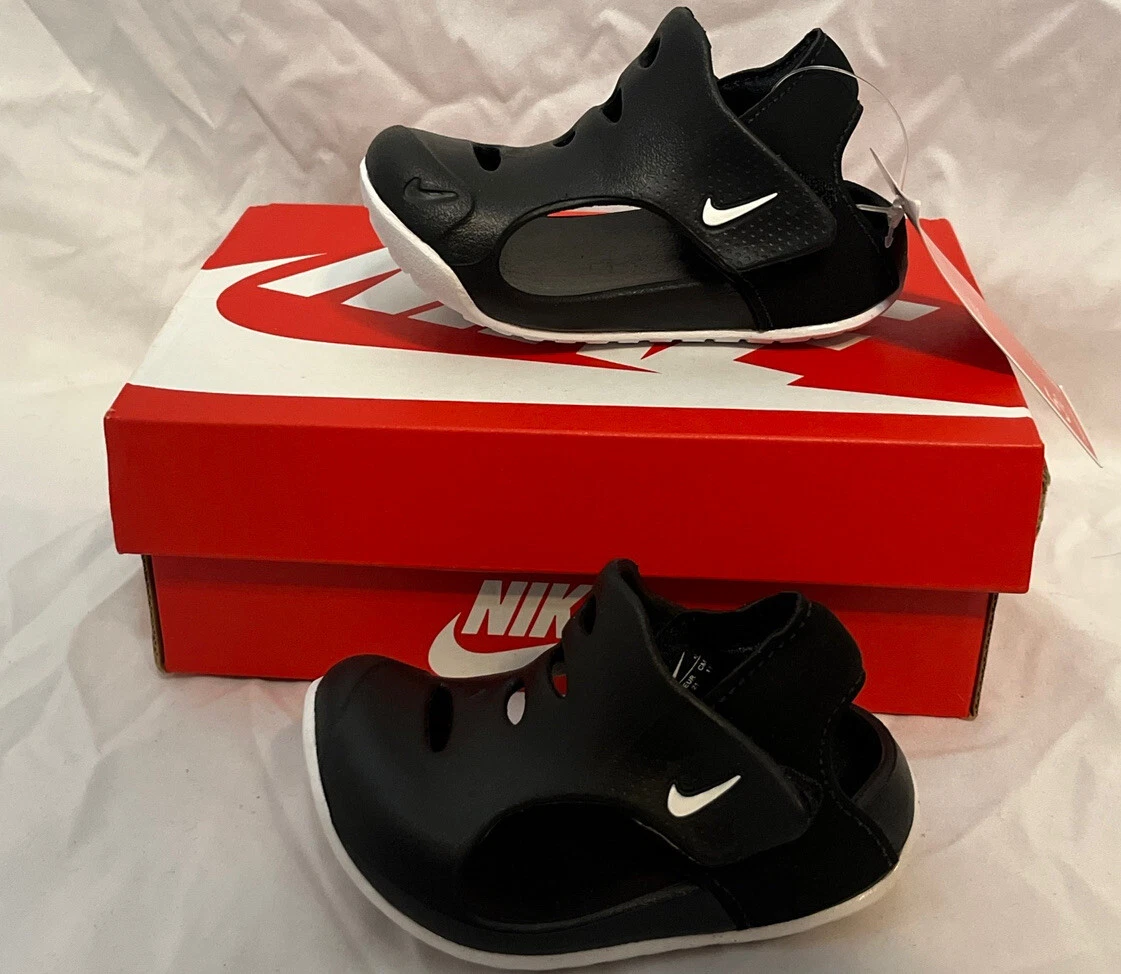 Nike Sunray Protect 3 Waterproof Slip On Toddler Unisex Sandals Black/White  9C | eBay