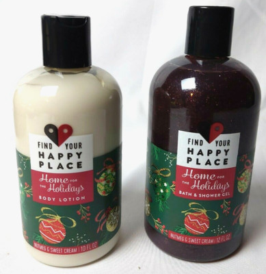 Find Your Happy Place Home For The Holidays Body Lotion & Bath/Shower Gel (Set)