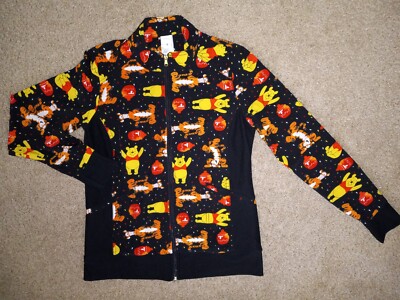 Tooniforms Disney zip up front warm up jacket Winnie the Pooh 