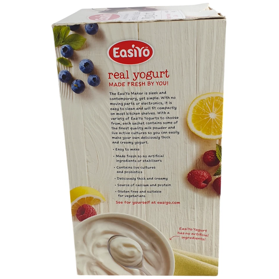 NUEVO Contenedor de almacenamiento de alimentos de yogur casero fresco EasiYo de 1 kg NEGRO Foto 4 de 4