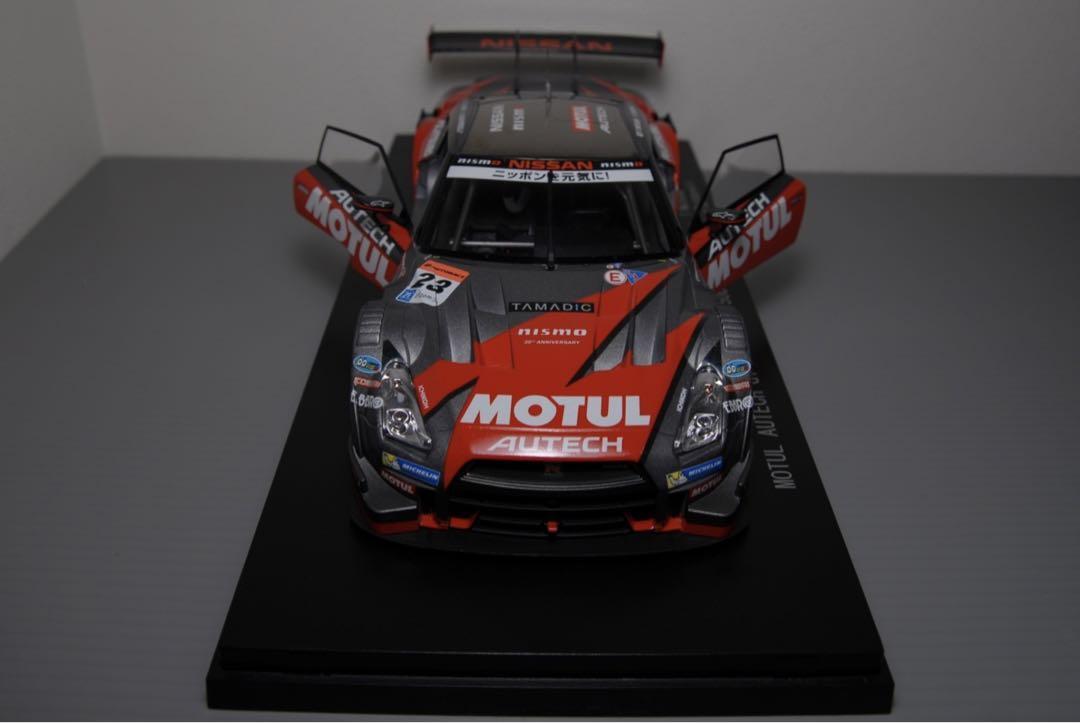 ミニカー EBBRO SuperGT MOTUL AUTECH GT-R 2014 Rare EBBRO Motul Autech Nissan GT-R Super GT 500 1:43 JDM