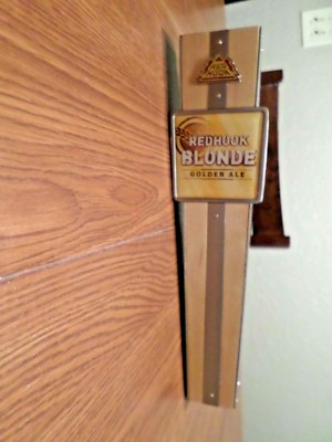 Rare Red Hook Wood & Metal Blonde Golden Ale 10'' Draft Beer Tap Handle Mancave 