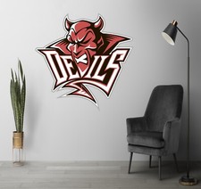Ice Hockey Cardiff Devils Wales 3D  Sticker Wall Poster Decal Mural