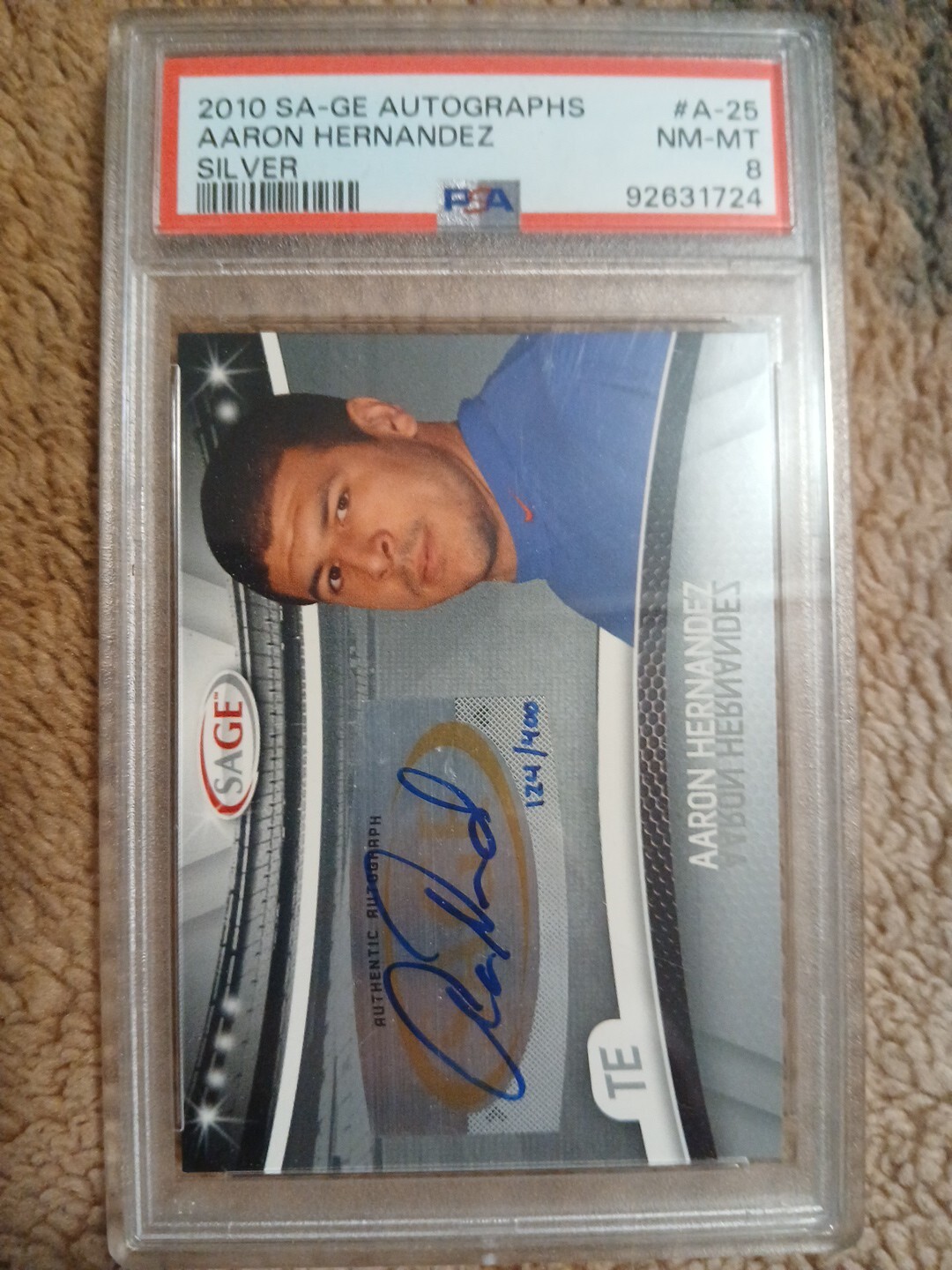 Aaron Hernandez Auto Psa Graded