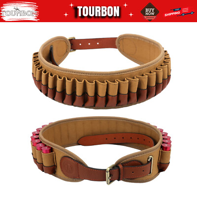 Shooting Cartridges Belt Ammo Carrier 12Gauge Shotgun Shotshell Storage-TOURBON
