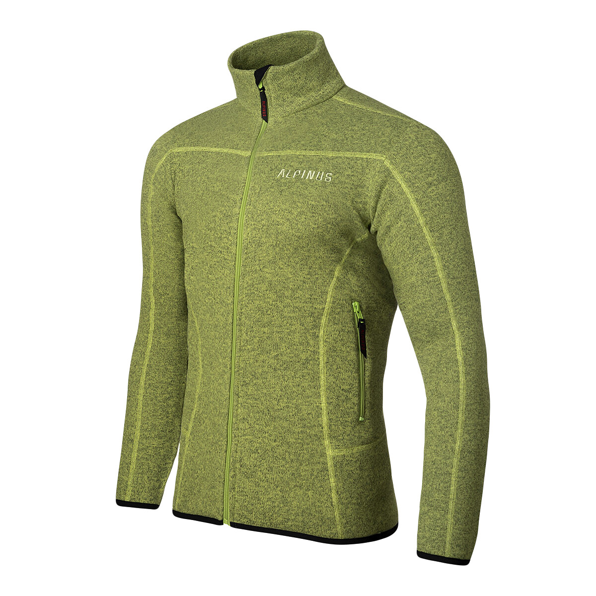 Forro polar Alpinus Dettifoss Hombre Polartec Mangalarga Térmico Verde