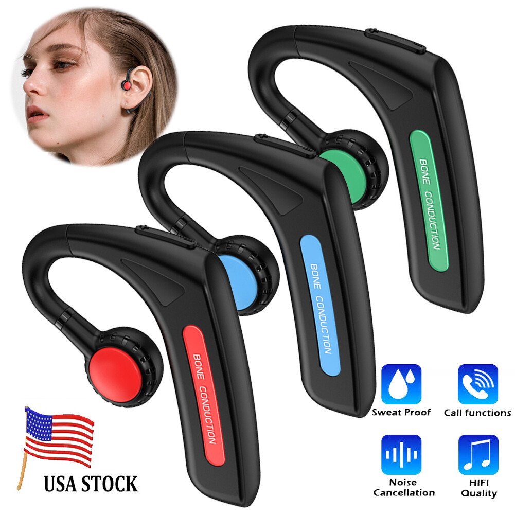 Bluetooth Headset Bone Conduction Earphone Sport Running for Android iOS Phone