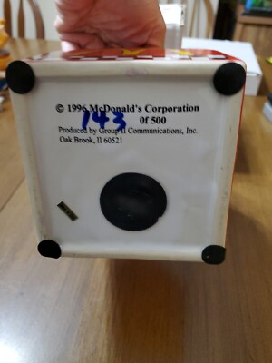 マクドナルドMcDonald's Collectors Club 1996貯金箱 McDonald's Collectors Club 1996 Convention Ceramic HAPPY MEAL BOX