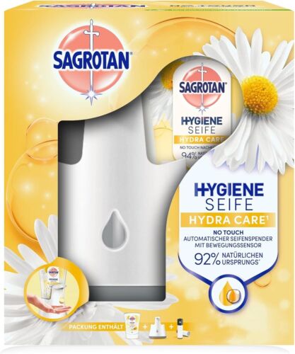 Sagrotan No Touch Automatischer Seifenspender Weiß + Nachfüller Lotusblüte 250ml - Bild 3 von 8