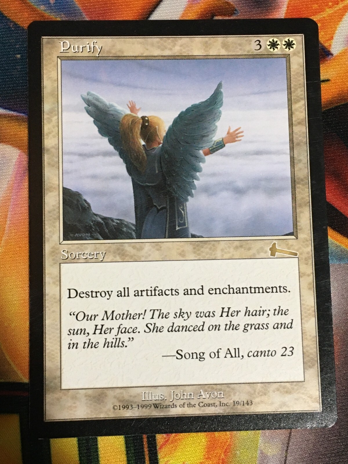 C5512 MAGIC THE GATHERING MTG URZA'S LEGACY PURIFY #19 RARE LP