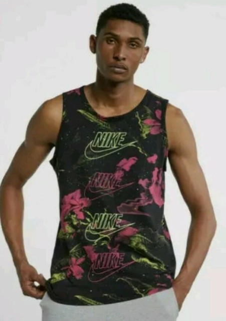 nike mens pink tank top