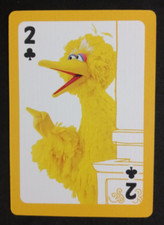 Sesame Street Big Bird Playing Card 2 Clubs