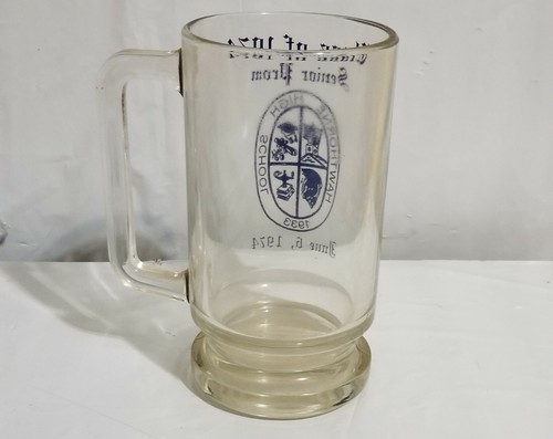 Taza de vidrio Hawthorne High School Senior Prom 1974 - Imagen 2 de 2