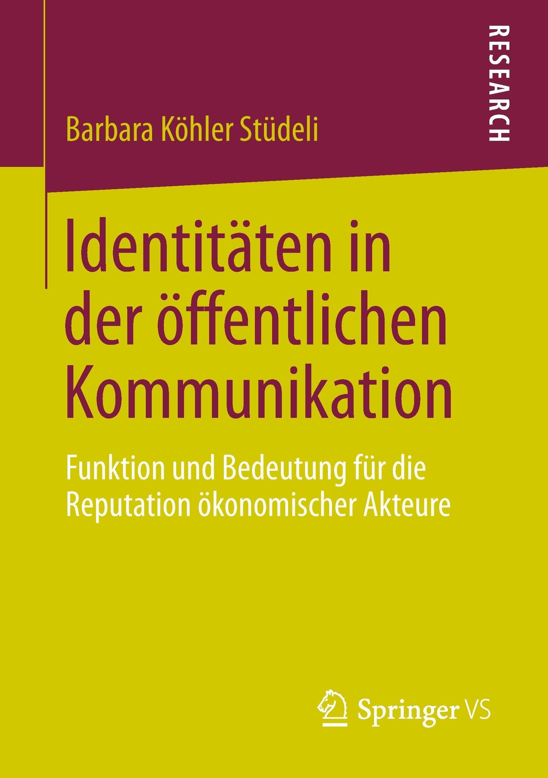 Thumbnail - Identitäten In Der Öffentlichen Kommunikation | Buch | 9783658087654