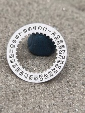 #1589 USED ORIG. ROLEX 3135 DATUMSSCHEIBE DATE DISC WEIß WHITE 3130 3175