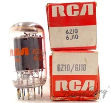 2 RCA 6Z10/6J10 Pentode Gated Beam Discriminator Audio Vacuum Tube Valve- Bangyb