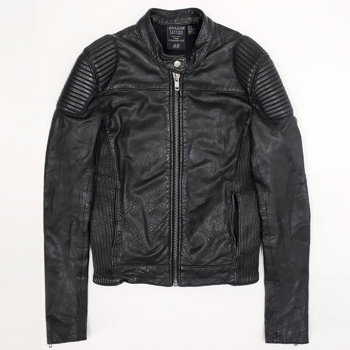 DRAGON TATTOO GIRL MOVIE Trish Summerville H&M Leather Biker