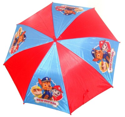 Paw Patrol Team Regenschirm aus Stoff Automatisch Rot für Junge