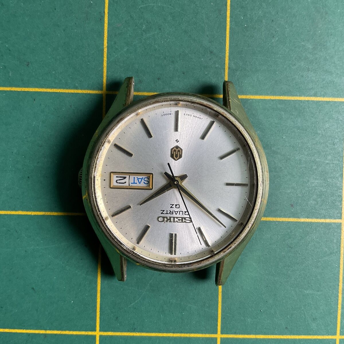 VINTAGE SEIKO QUARTZ QZ 0923-8000 GOLD PLATED FOR PARTS OR REPAIR WATCH 60-2 VINTAGE SEIKO QUARTZ QZ 0923-8000 GOLD PLATED FOR PARTS OR REPAIR WATCH 60-2