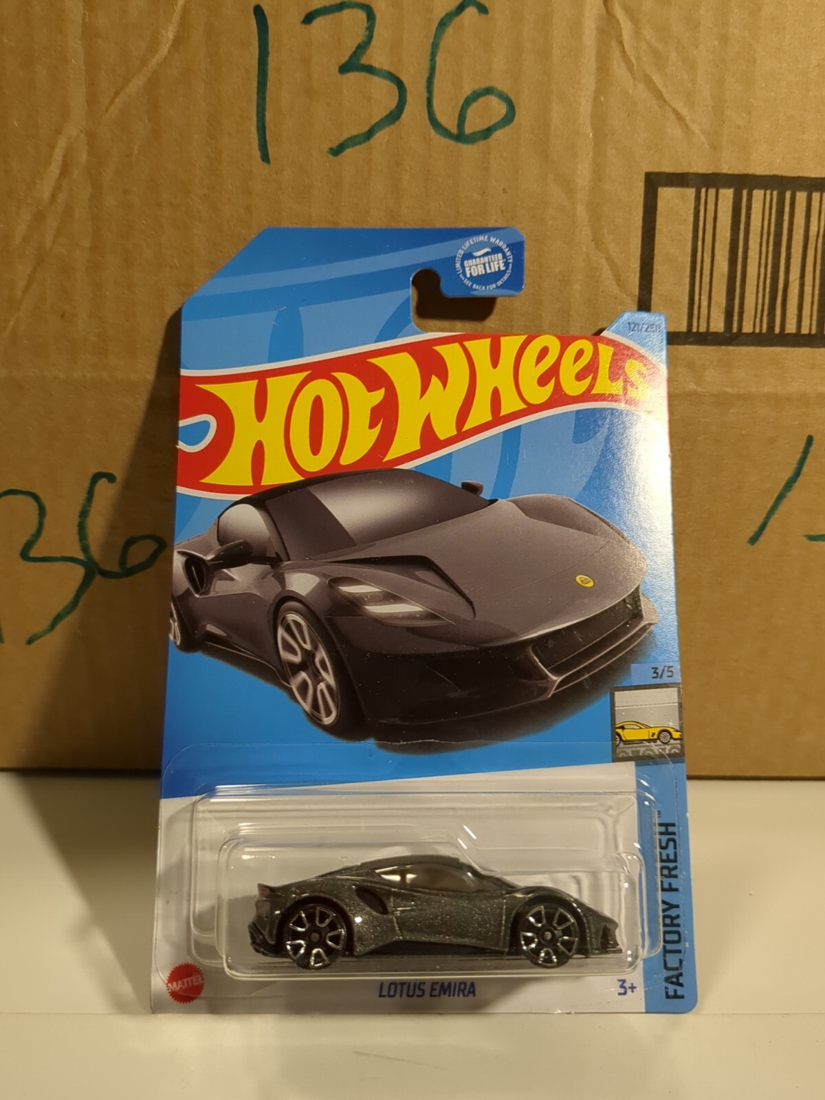2023 Hot Wheels Lotus Emira Grey HW Factory Fresh #3/5 Grey Finish #121/250