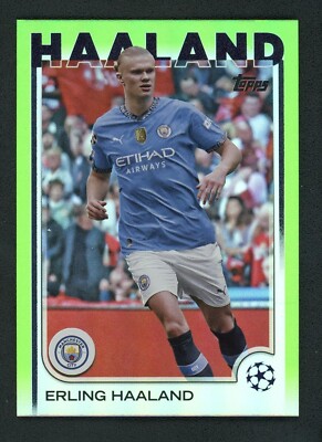 2025 ERLING HAALAND 024/199 TOPPS UEFA CHAMPIONS LEAGUE NEON
