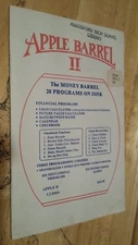Apple Barrel II by Software House for Apple II+,IIe,IIc,IIgs 1981